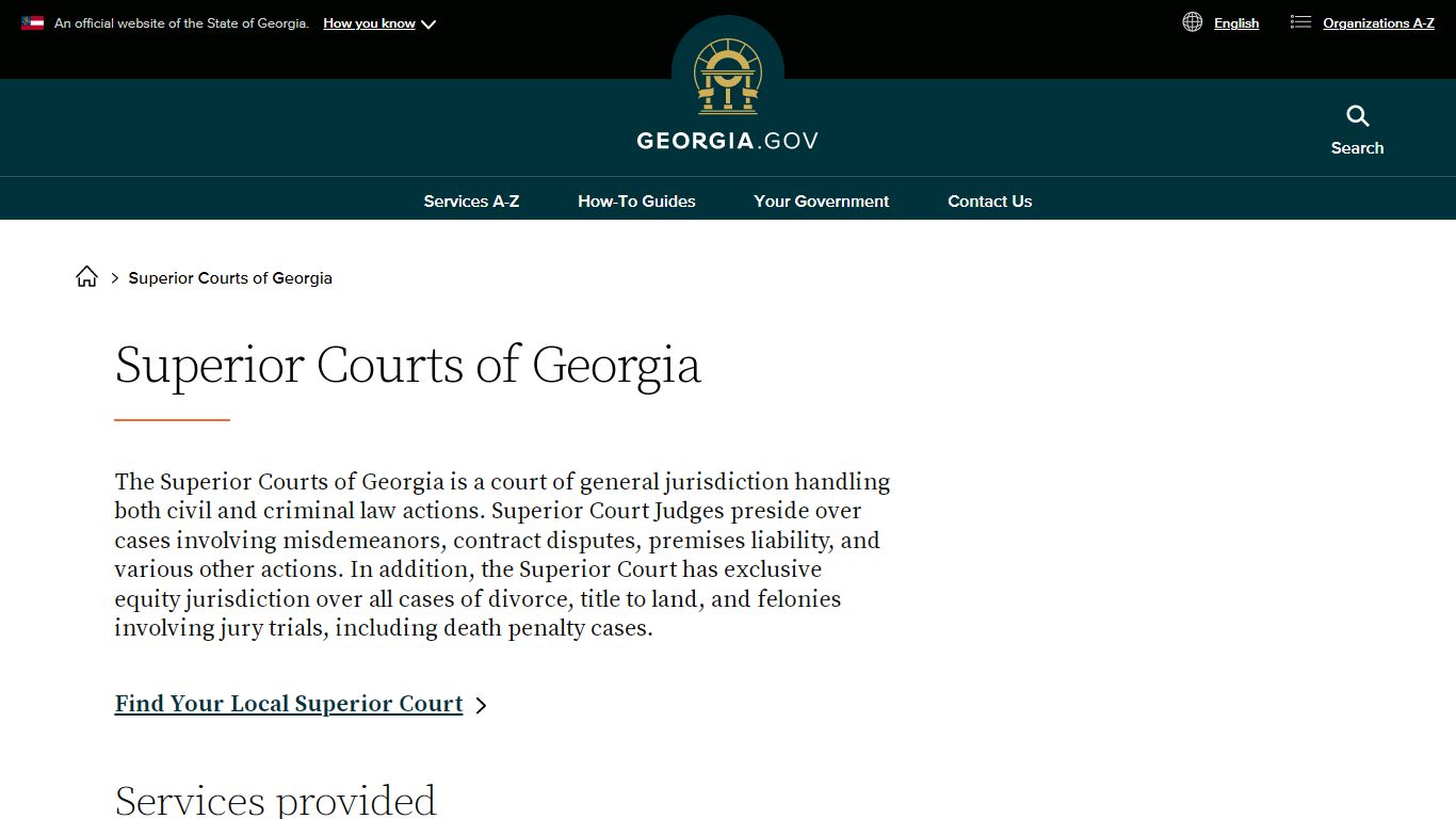 Superior Courts of Georgia | Georgia.gov